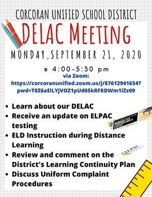 English DELAC Meeting info